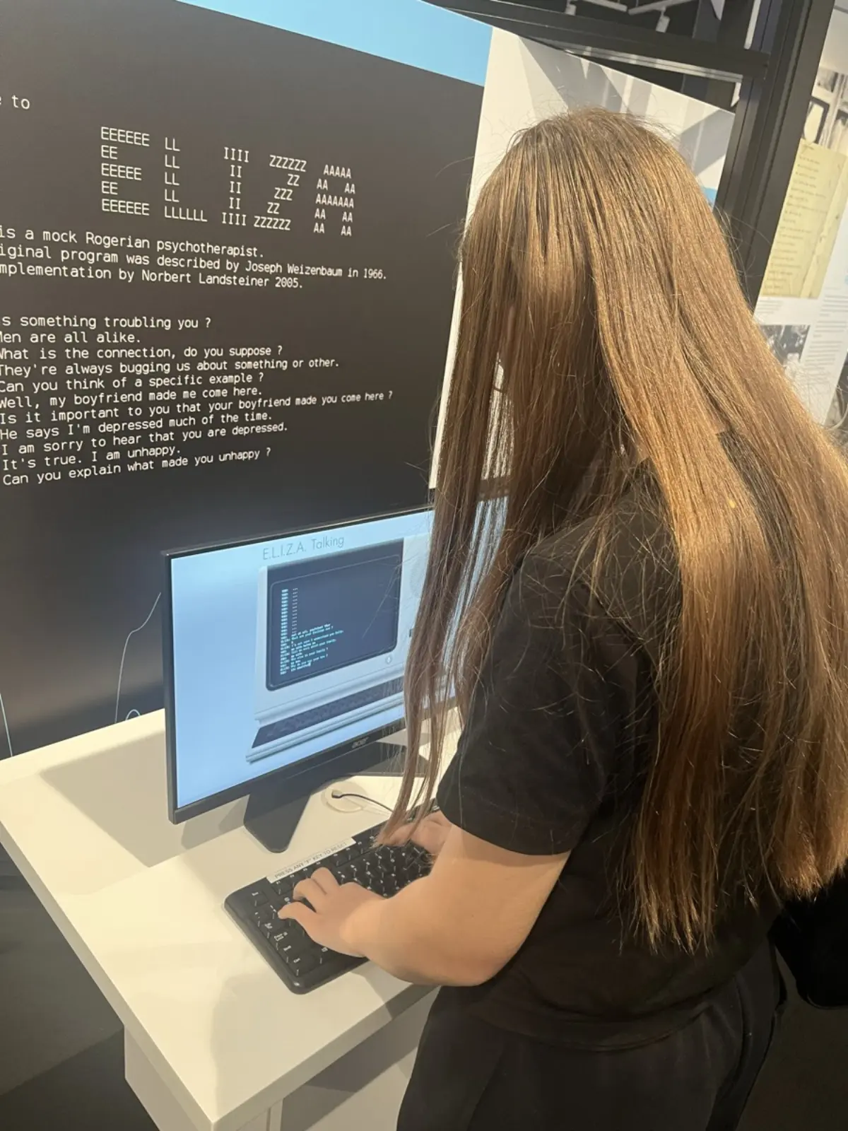 Chatting with ELIZA at the Computer History Museum in Mountain View